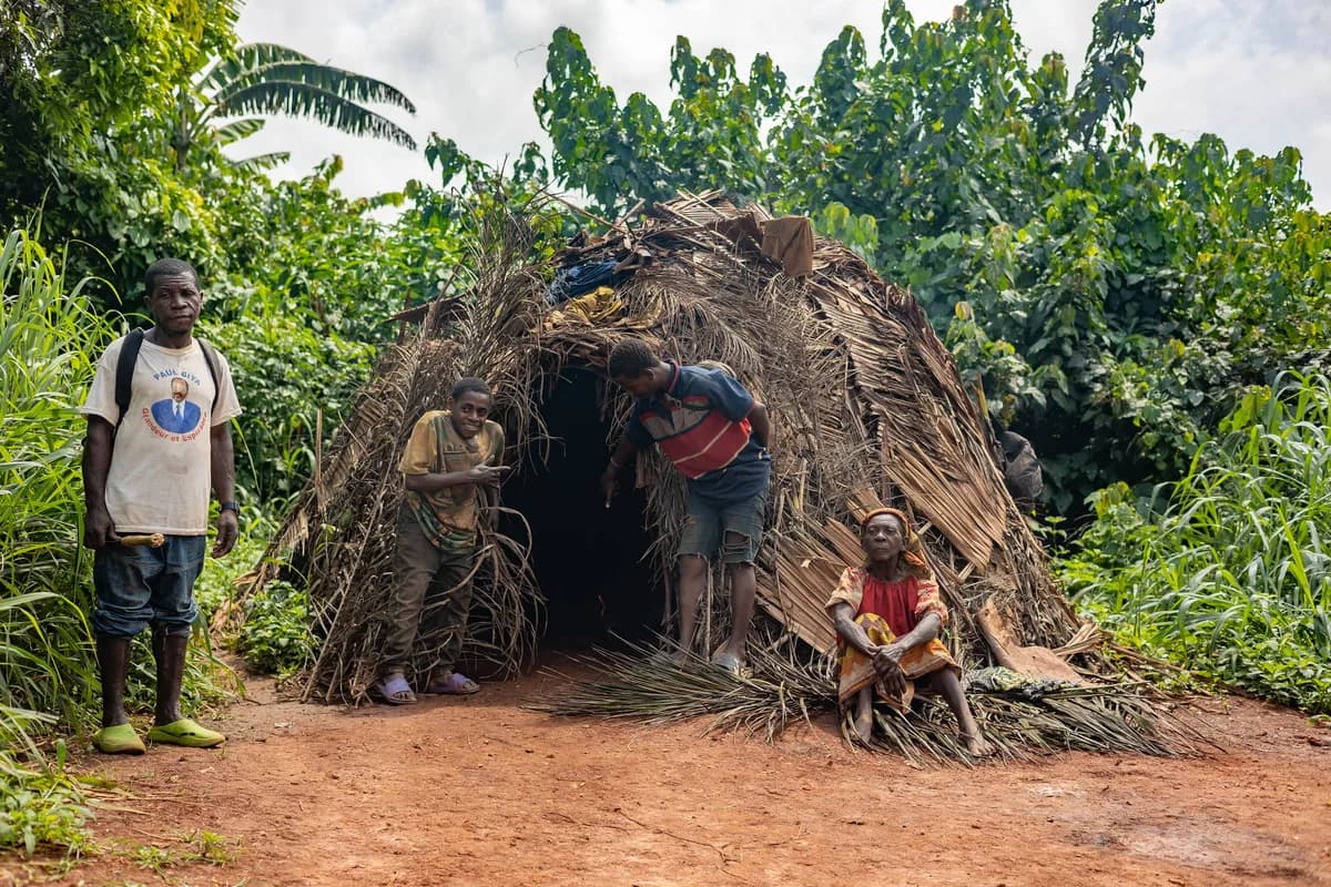 Villages pygmées Baka — musique forestière, démonstrations de chasse et de cueillette